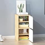 CENAP DIY Modulares Cubby-Regal, Aufbewahrungsschrank für Wohnzimmer, Schlafzimmer, Büro, modernes Holz-Bücherregal, Würfel-Aufbewahrungsorganisator mit Tür, M, 60 x 60 x 60 cm (24 x 24 x 24 Zoll)