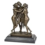 Moritz Bronzefigur DREI Grazien Höhe 25 cm 3,9 kg Skulptur Statue Antik Figuren