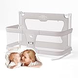 3-in-1-Babywiege, tragbares Nachtbett für Cosleeper-Cosleeping-Babybett, alle Zubehörteile umfassen Matratzen, Sommermatten, Wickelauflagen und Formkissen für sicheres Co-Schlafen ( Color : Creamy-whi