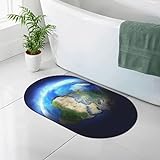 Glowing Earth Kieselgur Badematte, 50 x 80 cm, super saugfähig, schnell trocknend, rutschfeste Duschmatte, Badezimmer-Bodenmatte für Dusche, Badezimmer, Badewanne