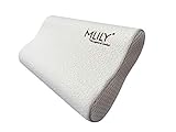 Orthopädisches Nackenstützkissen von Mlily Kissen aus viscoelastischem Airschaum (Memory Foam), einstellbare Höhe, 60x35x13cm in weiß, ergonomisches Kopfkissen, Schlafkissen, Nackenkissen inkl. Bezug