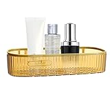 Firulab Eck-Wandregal, Badezimmer, Eckregal, Stanzfrei, selbstklebend, rechteckig, Duschregal mit hohler Basis für Dusche