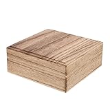 Cabilock 1 Stück Vintage Verpackung Box Schmuckschatulle Für Mädchen Land Schmuck Mädchen Schmuck Ring Halskette Halter Dekorative Holz Aufbewahrungsbox Schmuck Geschenk Boxen Vintage
