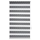Doppelrollo Duo-Rollo Geometrisch 3D Optik Creme Grau Schwarz Klemmfix Rollo ohne Bohren Einfache Montage Vormontiert Fensterrollo