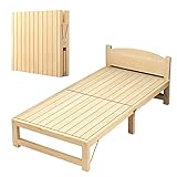BIBOYA Bettrahmen Bettrahmen Aus Holz mit Kopfteil Und Stauraum, Tragbare Matratzenfundamentschlafsäle, Kein Boxspringbett Erforderlich, Keine Installation Erforderlich (Size : Width 80cm(31 1/2'))