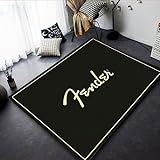 TIKLO Musik Teppich Wohnzimmer Schlagzeug Gitarre Teppich Großflächiger Teppich Dekorativer Bodenteppich Teppich Badematte Teppich Schlafzimmer 80X120cm
