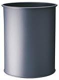 Durable Papierkorb Metall rund 15 Liter, anthrazit, 330158