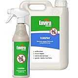Envira Floh-Spray - Anti Flohmittel für Hunde 500 ml + 2 Liter - Mittel gegen Flöhe zur Anwendung am Tier & Umgebung - Geruchlos & Auf Wasserbasis
