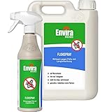 Envira Floh-Spray - Anti Flohmittel für Hunde 500 ml + 2 Liter - Mittel gegen Flöhe zur Anwendung am Tier & Umgebung - Geruchlos & Auf Wasserbasis