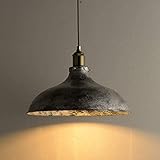 HWSY Vintage-Kronleuchter, traditionelle Topfdeckellampe, Metall-Kronleuchter, Eisen, industrieller Topf, Foyer-Hängelampen, höhenverstellbar, Esszimmerlampe, Schlafzimmerbeleuchtung,