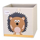 GDLGDL Oxford Tuch Tier Stickerei Faltbare Aufbewahrungsbox Kinder Spielzeug Aufbewahrungsbox Kind Kleinigkeiten Aufbewahrungskorb Aufbewahrungsbox 33 * 33 * 33 33.*33 * 33cm 16