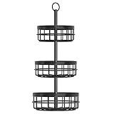 lesolar Obst Etagere Metall Obstkorb Obstschale Etagere 3 Etagen Fruit Basket Obst Aufbewahrung für die Küchentheke - Abnehmbare，große Kapazität