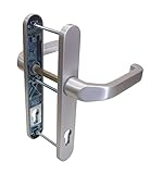 Haeusler Schmalrahmen Türdrücker SRG 1600 PZ 92mm Dr/Dr Alu ES1 Drückergarnitur