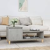 RAUGAJ Couchtisch Betongrau 100x50x45 cm Engineered Wood Artikelfarbe Betongrau