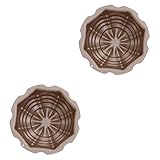 Luxshiny 2 Stück Form Mini-Topf Mini-Grillplatte Backform Folie Tarteform Gelee-Backwerkzeuge Backform Für Zuhause Kreative Backform Gelee Kaffee Aluminiumlegierung Haushalt