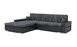 Sofini Ecksofa Toronto 240/200 mit Schlaffunktion! Eckcouch mit Bettkästen! Best Ecksofa! Hit!! (Lawa 17+ Soft 11 Links), Länge: 240 cm, Breite: 200 cm, Höhe: 85 cm, toronto240200_dostawa