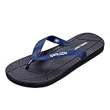 Rumity Flip Flops für Herren, bequeme Vintage-Zehensandalen, leichte Sommer Strand Sandalen Pantoffeln Damen Badeschlappen Herren