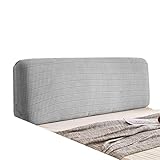 MOFLYS Kopfteilbezüge Für Kingsize-Betten 200 cm, Kopfteil-Schonbezug Aus Queen-Size-Samt, Weicher Polyester-Stoffbezug, Für Stretch, Staubdicht, Für Schlafzimmer, 360° Inklusive Design (H 200 cm)/K
