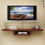 An der Wand montierter TV-Schrank, schwebender TV-Ständer, Wandregal, schwebendes Regal, Set-Top-Box, Router, Sky-Box, Spielzeug-Aufbewahrungsregal/D / 120 x 20 x 17 cm