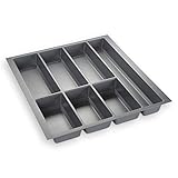 Orga-Box® IV UNIVERSAL Besteckeinsatz Besteckkasten silbergrau für 50er Schublade (473,5 x 426 mm)