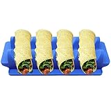 YINGHAI Taco-Ständer Silikon - Mikrowellen-Taco-Halter - W-förmiges Taco-Backblech in Lebensmittelqualität für Kebab-Rollen, Küchengeschirr