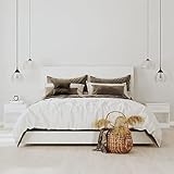 Youuihom Nachtkonsole, Nachttische für Hotels, Geeignet für Schlafzimmer, Wohnzimmer, Esszimmer, Flure, Warteräume, Nachttische 2 STK. mit Schublade Hochglanz-Weiß