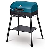 Enders® Camping Gasgrill EXPLORER NEXT PRO, Aluguss-Deckel, Grill-Thermometer, Grillen-, Kochen-, Backen Funktion, 2 Brenner Edelstahl, kleiner Balkon-Picknick-Camping-Grill, Aluguss-Grillwanne #2102