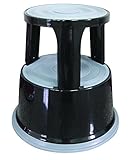 Q-Connect KF00633 Rollhocker aus Kunststoff schwarz