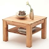 Robas Lund Couchtisch Massivholz Beistelltisch Wohnzimmertisch Kernbuche, Paul BxHxT 65 x 45 x 65 cm