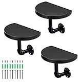 Navaris Wandregal Regal aus Holz und Metall - 3er Set Schweberegal Hängeregal - Ablage für Bilderrahmen Deko Bücher Blumentopf - einfache Montage