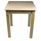 Esstisch Küchentisch Tisch Kiefer massiv Restaurant 65x65 cm (Lackiert Kiefer)