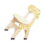 Veemoon Kleiner Hocker Sitzhaltungsstuhl Kleinkindspielzimmer Kleinkindstuhl Babymöbel Kinderstuhl Kinderstühle Für Kleinkinder Giraffenholzstuhl Holzsitz Kindermöbelhocker Gelb