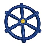 SunniMix Hohe Qualität Tragbare Pirate Schiff Rad Kinder Lenkrad für Schaukel Spielplatz Hinterhof - Blau