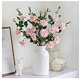 ZAANU Blumen künstlich zur Dekoration, künstliche Blumen in Vase zur Dekoration, Seidenblumenarrangements, künstliche Blumensträuße mit Vase für Heimdekoration, künstliche Blumen zur DEK