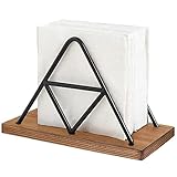 Servietten aus metall und holz, errichtete servietten, servietten-rahmen, dreieckige gestaltung, Lage mit braunen sohlen, zum ausschmücken Von haushalten/restaurants/party/küche (schwarz)