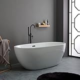 KIAMAMI VALENTINA Weisse ACRYL-BADEWANNE RAUMMITTE | CASSIOPEA