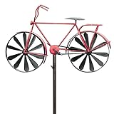 3D Fahrrad Wind Spinner, Fahrradspinner Für Den Garten, Gartenspinner Für Hof Und Garten, Windskulpturen Und Spinner, Fahrrad-Windspiel Gartendekoration Yard Rasen Vintage Stil Stake Dekoration