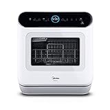 Midea ST 5.31 Mini Geschirrspüler 42cm freistehender Tischgeschirrspüler mit Wifi Control Spülmaschine 7 Programme 3 Maßgedecke Touch Control, 58 dB, mit/ohne Wasseranschluss benutzbar, Weiß