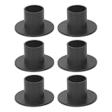 6 Stück Gute Spitzkerzenhalter, Kerzenhalter Für Stumpenkerzen, Mattschwarzer Kerzenhalter, Mittelstücke Für Heimdekoration, Hochzeit