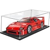Acryl-Schaukasten,Staubdichte Transparente Modelle Sammelvitrine für L-e-g-o 10248 Modellauto(Modellbausatz Nicht im Lieferumfang Enthalten)