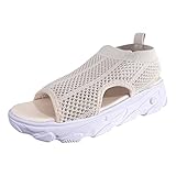 Cvanxluy Sandaletten Damen Flach Bequem Sport Treckingsandalen Sommerschuhe Damen Elegant Sandalen Sandalen Damen Sommer Glitzer Elegante Sommerschuhe Damen Leichte Sandalette