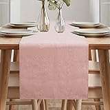ARVOV Tischläufer, Tischläufer Modern, Läufer Tisch, Tischläufer Frühling Modern, Wasserdicht Tischläufer, Rosa Tischläufer für Draussen Balkon Drinnen Party Urlaub Dekoration (Rosa, 40 x 180 cm)
