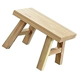 USHOBE Holz-Tritthocker Für Erwachsene Kleinkind-Bank Erwachsenen-Tritthocker Aufbewahrung Fußhocker Ottomane Hocker Bank Mit Stauraum Vierbeiner-Bank Pedale Noguchi-Hocker