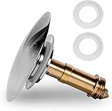 Pop Up Waschbeckenstöpsel 66mm, Chonphan Universal Abflussstopfen Waschbecken mit Vollkupfer Chrom, Abfluss Waschbeckenstöpsel Pop-up für Abflusslöcher Badezimmer Waschbecken