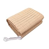 Schattiernetz, 75% Sonnenschutznetz, UV-beständiges beiges Schattiernetz, Garten-Schatten-Sichtschutzzaun, für Gewächshaus, Blumen, Pflanzen, Terrasse, Rasen, Netz-Schattennetzabdeckung, mi