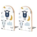 2Er-Pack Buchstütze Schaf Tier Dekorative Buchstützen Bücherregal Bücherhalter Für Regale