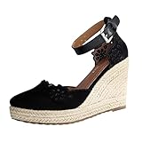 Cvanxluy Sandaletten Damen Elegant Schwarz Ultrabequeme Sandalette Sommerschuhe Damen Weiss Sandalen Damen Sommer Rot Damen Sommerschuhe Mit Absatz Elegant Sommerschuhe