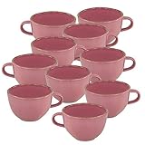 10er SET CreaTable 22136 PINK LADY Kaffeeobere 20 cl, berry/Steingut/Kaffeetasse