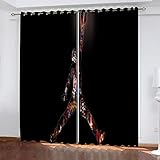 SAKKAI Verdunklungsvorhänge 3D Abstrakter Sportler Digitaldruck Ösenvorhang 2Er Set 264X214cm (Hxb) Verdunkelungsvorhang Thermo Vorhang Blickdicht Gardinen Wohnzimmer Schlafzimmer Kinderzimmer
