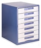 TUBBEK Aktenschrank Vertikaler Aktenschrank Schublade Aktenschrank Aufbewahrungsbox Büroschreibtisch (Farbe: bule, Größe: 41 x 30 x 35 cm)